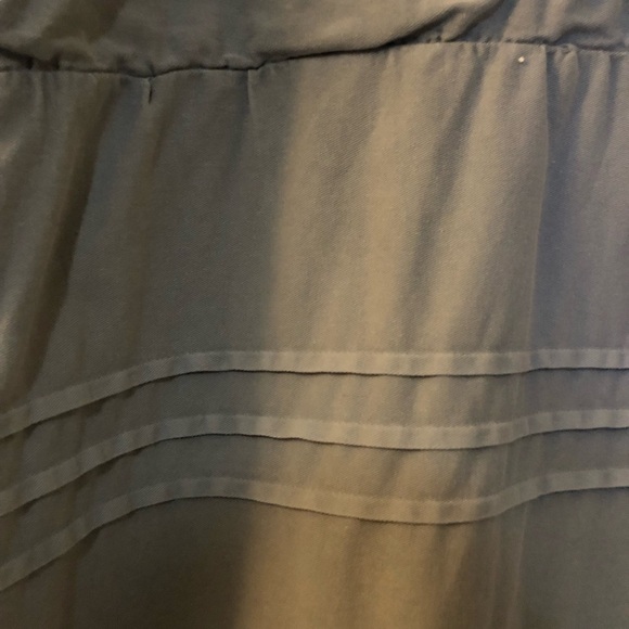 7 FOR ALL MANKIND Puff Sleeve Tie Back Denim Dress Size M - Picture 9 of 10